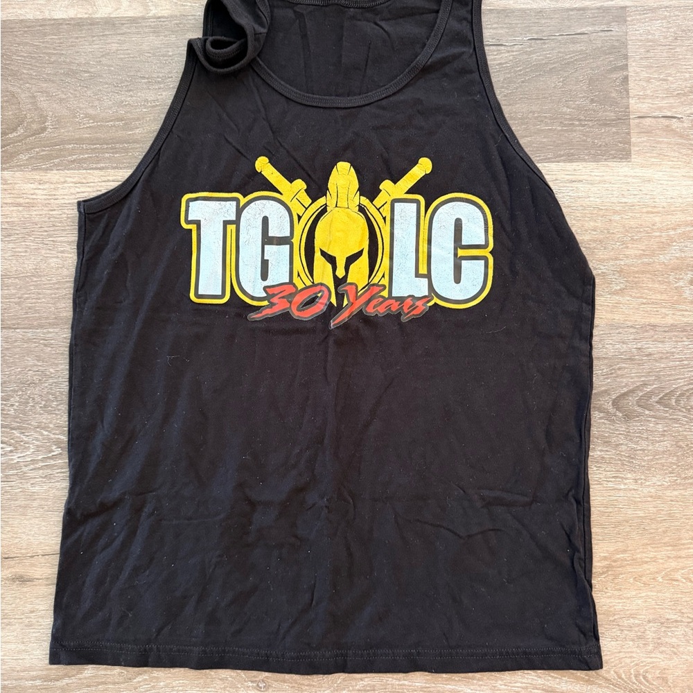 Black Graphic Tank Top